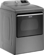 Maytag - 7.4 Cu. Ft. Smart Gas Dryer with Extra Power Button - Metallic Slate - Image 2