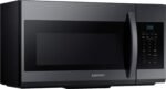 Samsung - 1.7 Cu. Ft. Over-the-Range Microwave - Black Stainless Steel - Image 2
