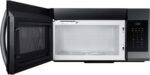 Samsung - 1.7 Cu. Ft. Over-the-Range Microwave - Black Stainless Steel - Image 6