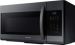 Samsung - 1.7 Cu. Ft. Over-the-Range Microwave - Black Stainless Steel - Image 4