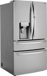 LG 22.5 Cu. Ft. 4-Door French Door-in-Door Counter-Depth Smart Refrigerator Craft Ice Stainless Steel from Kings Outlet