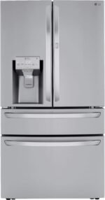 LG 22.5 Cu. Ft. 4-Door French Door-in-Door Counter-Depth Smart Refrigerator Craft Ice Stainless Steel from Kings Outlet