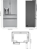 LG 22.5 Cu. Ft. 4-Door French Door-in-Door Counter-Depth Smart Refrigerator Craft Ice Stainless Steel from Kings Outlet