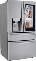 LG 22.5 Cu. Ft. 4-Door French Door-in-Door Counter-Depth Smart Refrigerator Craft Ice Stainless Steel from Kings Outlet