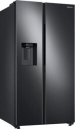 Samsung - 27.4 cu. ft. Side-by-Side Refrigerator with Large Capacity - Black Stainless Steel - Image 3