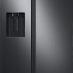 Samsung - 27.4 cu. ft. Side-by-Side Refrigerator with Large Capacity - Black Stainless Steel
