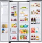 Samsung - 26.7 cu. ft. Side-by-Side Smart Refrigerator with 21.5" Touch-Screen Family Hub - Stainless Steel - Image 7