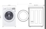 LG - 4.5 Cu. Ft. High Efficiency Stackable Front Load Washer with 6Motion Technology - White - Image 6