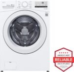 LG - 4.5 Cu. Ft. High Efficiency Stackable Front Load Washer with 6Motion Technology - White - Image 4