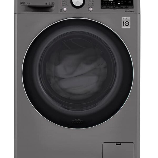 LG 2.4 Cu. Ft. High-Efficiency Smart Front Load Washer Electric Dryer Combo Steam Sensor from Kings Outlet
