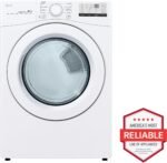 LG 7.4 Cu. Ft. Stackable Electric Dryer FlowSense White from Kings Outlet
