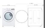 LG - 7.4 Cu. Ft. Stackable Electric Dryer with FlowSense - White - Image 3