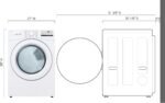 LG 7.4 Cu. Ft. Stackable Gas Dryer FlowSense White from Kings Outlet