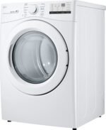 LG 7.4 Cu. Ft. Stackable Gas Dryer FlowSense White from Kings Outlet