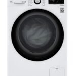 LG - 2.4 Cu. Ft. High-Efficiency Smart Front Load Washer and Electric Dryer Combo with Steam and Sensor Dry - White