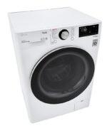 LG - 2.4 Cu. Ft. High-Efficiency Smart Front Load Washer and Electric Dryer Combo with Steam and Sensor Dry - White - Image 6