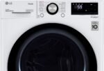 LG - 2.4 Cu. Ft. High-Efficiency Stackable Smart Front Load Washer with Steam and Built-In Intelligence - White - Image 6