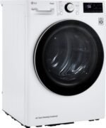 LG - 4.2 Cu. Ft. Stackable Smart Electric Dryer with Dual Inverter HeatPump - White - Image 2