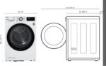 LG - 4.2 Cu. Ft. Stackable Smart Electric Dryer with Dual Inverter HeatPump - White - Image 6