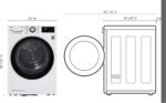 LG - 4.2 Cu. Ft. Stackable Smart Electric Dryer with Dual Inverter HeatPump - White - Image 6