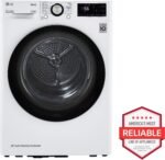 LG - 4.2 Cu. Ft. Stackable Smart Electric Dryer with Dual Inverter HeatPump - White - Image 4
