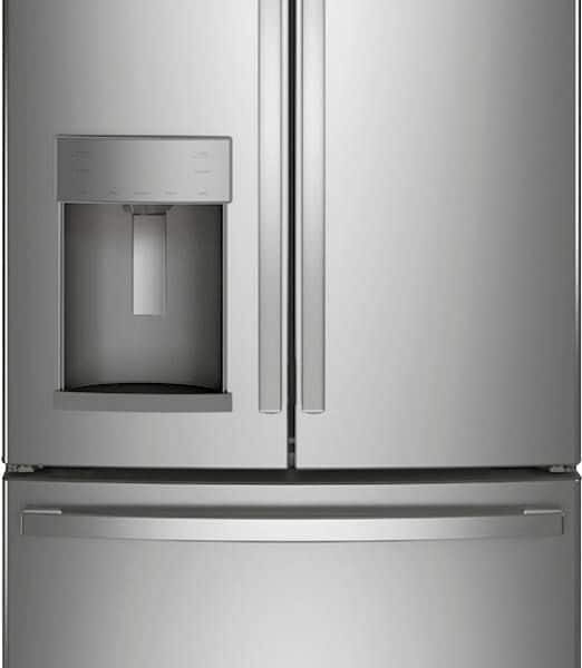 GE 27.7 Cu. Ft. French Door Refrigerator Space Saving Ice Maker Stainless Steel from Kings Outlet