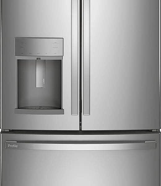 GE Profile 27.7 Cu. Ft. French-Door Refrigerator Hands-Free AutoFill Stainless Steel from Kings Outlet