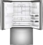 GE Profile - 27.7 Cu. Ft. French-Door Refrigerator with Hands-Free AutoFill - Stainless Steel - Image 4
