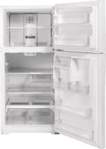 GE - 19.2 Cu. Ft. Top-Freezer Refrigerator with Garage Ready Performance - White - Image 5