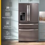 Whirlpool - 26 Cu. Ft. Wide 4 Door Refrigerator with Prep and Store Bins - Black Stainless Steel - Image 4
