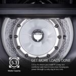 LG - 5.3 Cu. Ft. High Efficiency Smart Top Load Washer with TurboWash3D Technology - Matte Black - Image 6