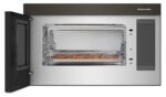 KitchenAid - 1.1 Cu. Ft. Convection Flush Built-In Over-the-Range Microwave with Air Fry Mode - Black Stainless Steel - Image 5