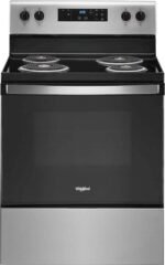 Whirlpool 4.8 Cu. Ft. Freestanding Electric Range Keep Warm Setting Stainless Steel from Kings Outlet