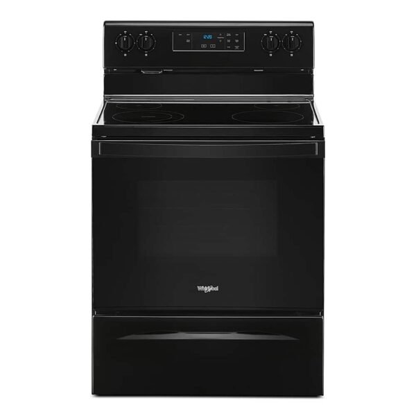 Whirlpool 5.3 Cu. Ft. Freestanding Electric Range Keep Warm Setting Black from Kings Outlet