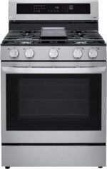 LG 5.8 Cu. Ft. Smart Freestanding Gas True Convection Range EasyClean InstaView Stainless Steel from Kings Outlet
