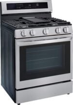 LG 5.8 Cu. Ft. Smart Freestanding Gas True Convection Range EasyClean InstaView Stainless Steel from Kings Outlet