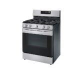 LG - 5.8 Cu. Ft. Smart Freestanding Gas Range with EasyClean and WideView Window - Stainless Steel - Image 2