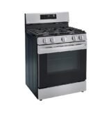LG - 5.8 Cu. Ft. Smart Freestanding Gas Range with EasyClean and WideView Window - Stainless Steel - Image 3