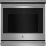 GE Profile - 30" Smart Slide-In Electric Convection Fingerprint Resistant Range - Stainless Steel