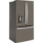 GE - 22.1 Cu. Ft. French Door Counter-Depth Refrigerator and Space Saving Ice Maker - Slate - Image 3