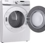 Samsung - 7.5 Cu. Ft. Stackable Electric Dryer with Sensor Dry - White - Image 6