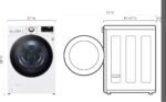 LG - 4.5 Cu. Ft. High-Efficiency Stackable Smart Front Load Washer with Steam and Built-In Intelligence - White - Image 2