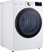 LG 7.4 Cu. Ft. Stackable Smart Gas Dryer Steam Built-In Intelligence White from Kings Outlet