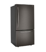 LG 25.5 Cu. Ft. Bottom-Freezer Refrigerator Ice Maker Black Stainless Steel from Kings Outlet