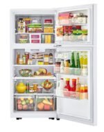 LG - 20.2 Cu. Ft. Top-Freezer Refrigerator - White - Image 4
