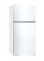 LG - 20.2 Cu. Ft. Top-Freezer Refrigerator - White - Image 3