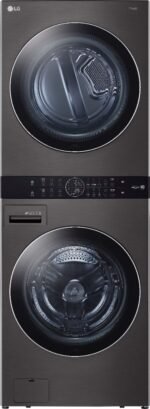 LG 4.5 Cu. Ft. HE Smart Front Load Washer 7.4 Cu. Ft. Electric Dryer from Kings Outlet