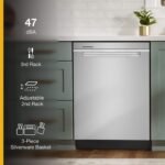 Whirlpool - 24" Top Control Built-In Stainless Steel Tub Dishwasher with 3rd Rack, AI Intelligent Wash, 47 dBA - Stainless Steel - Image 6