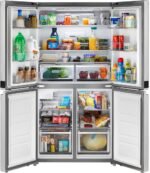 Whirlpool - 19.4 Cu. Ft. 4-Door French Door Counter-Depth Refrigerator with Flexible Organization Spaces - Stainless Steel - Image 3
