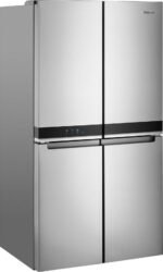 Whirlpool - 19.4 Cu. Ft. 4-Door French Door Counter-Depth Refrigerator with Flexible Organization Spaces - Stainless Steel - Image 6